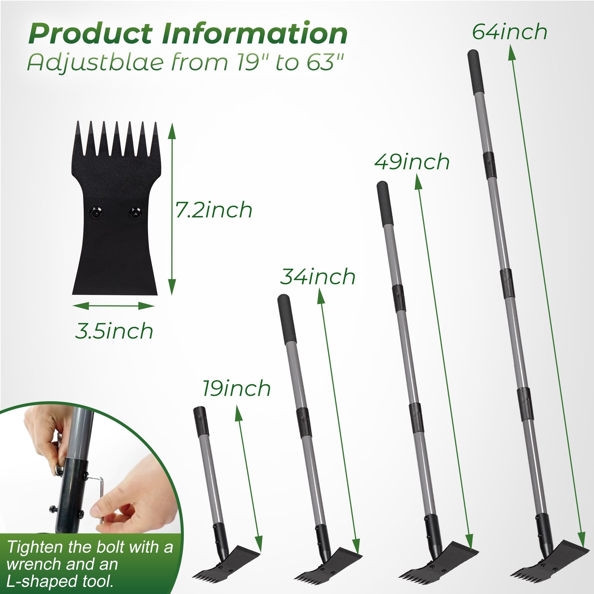 Walensee 2-in-1 tool displayed in a garden shed for storage