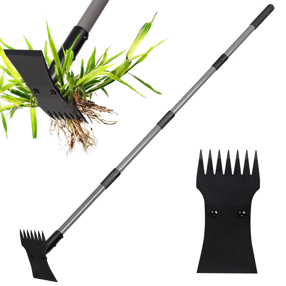 Walensee 2-in-1 Weed Puller Tool front view with adjustable handle