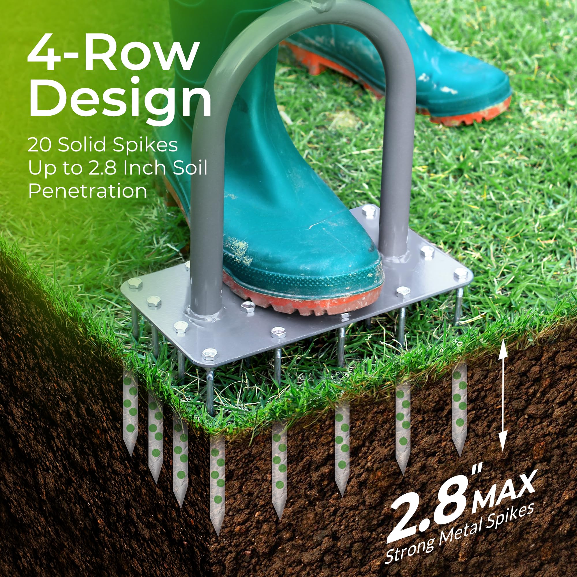 Walensee lawn aerator footplate detail