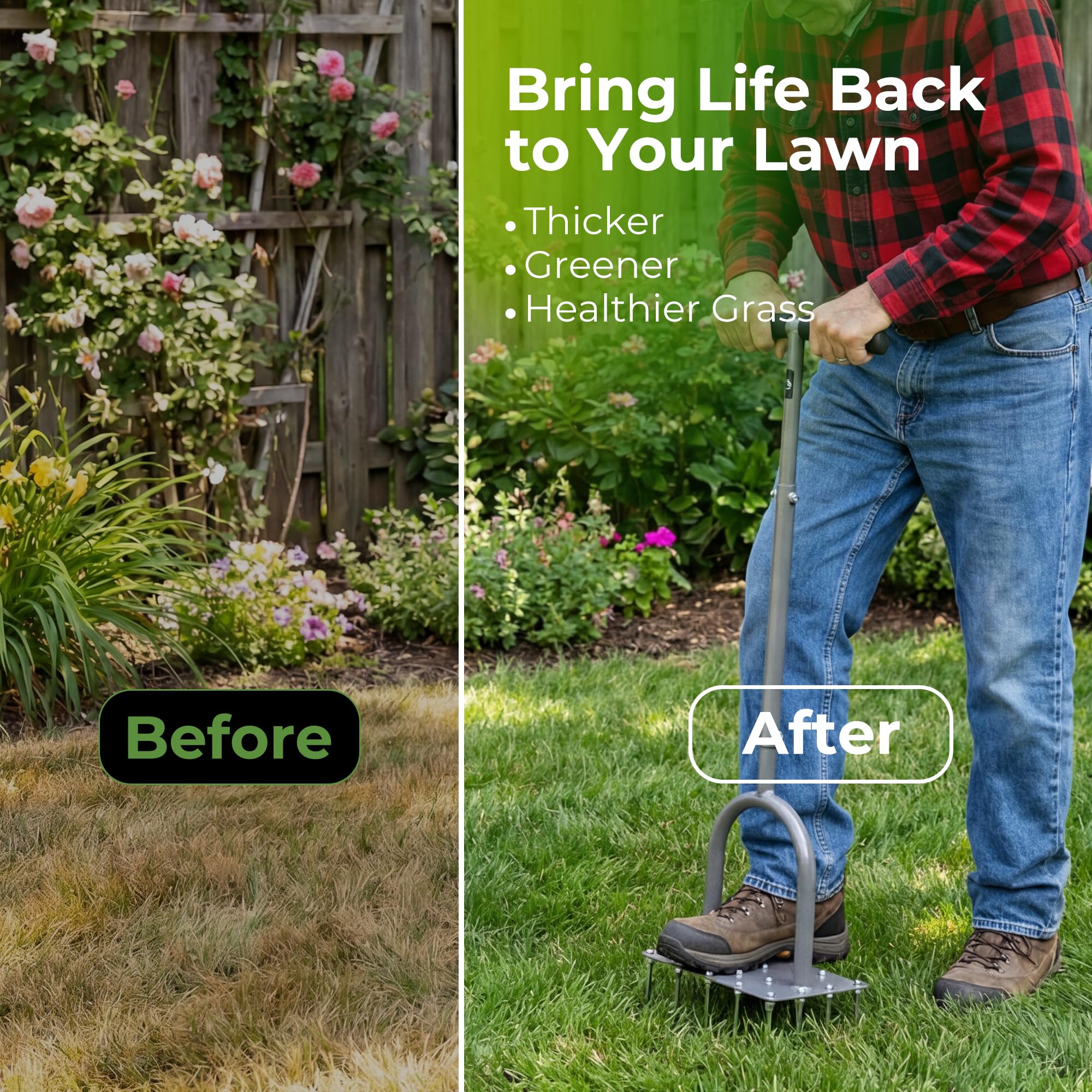 Walensee lawn aerator packed for storage