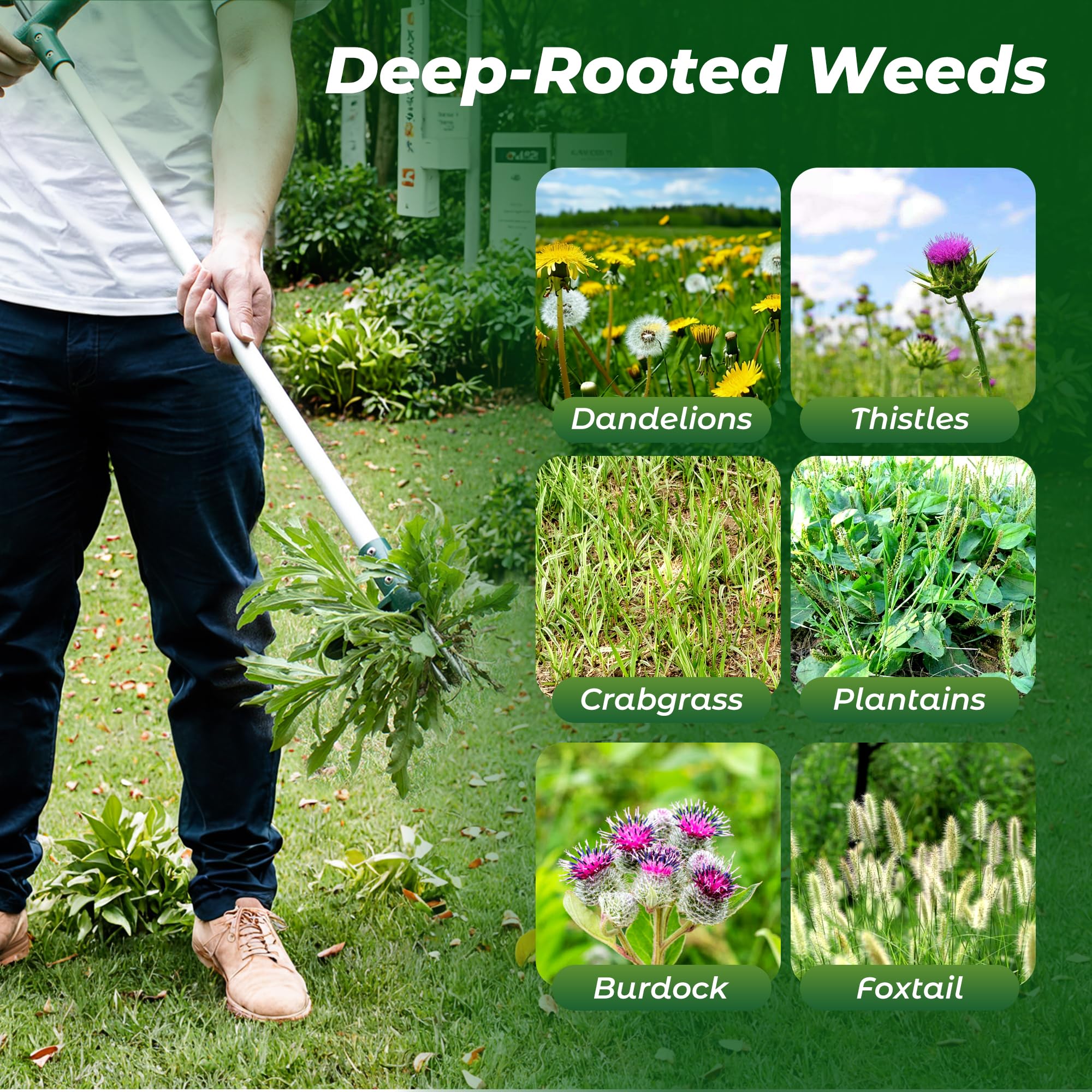 Walensee Weed Puller in a garden setting