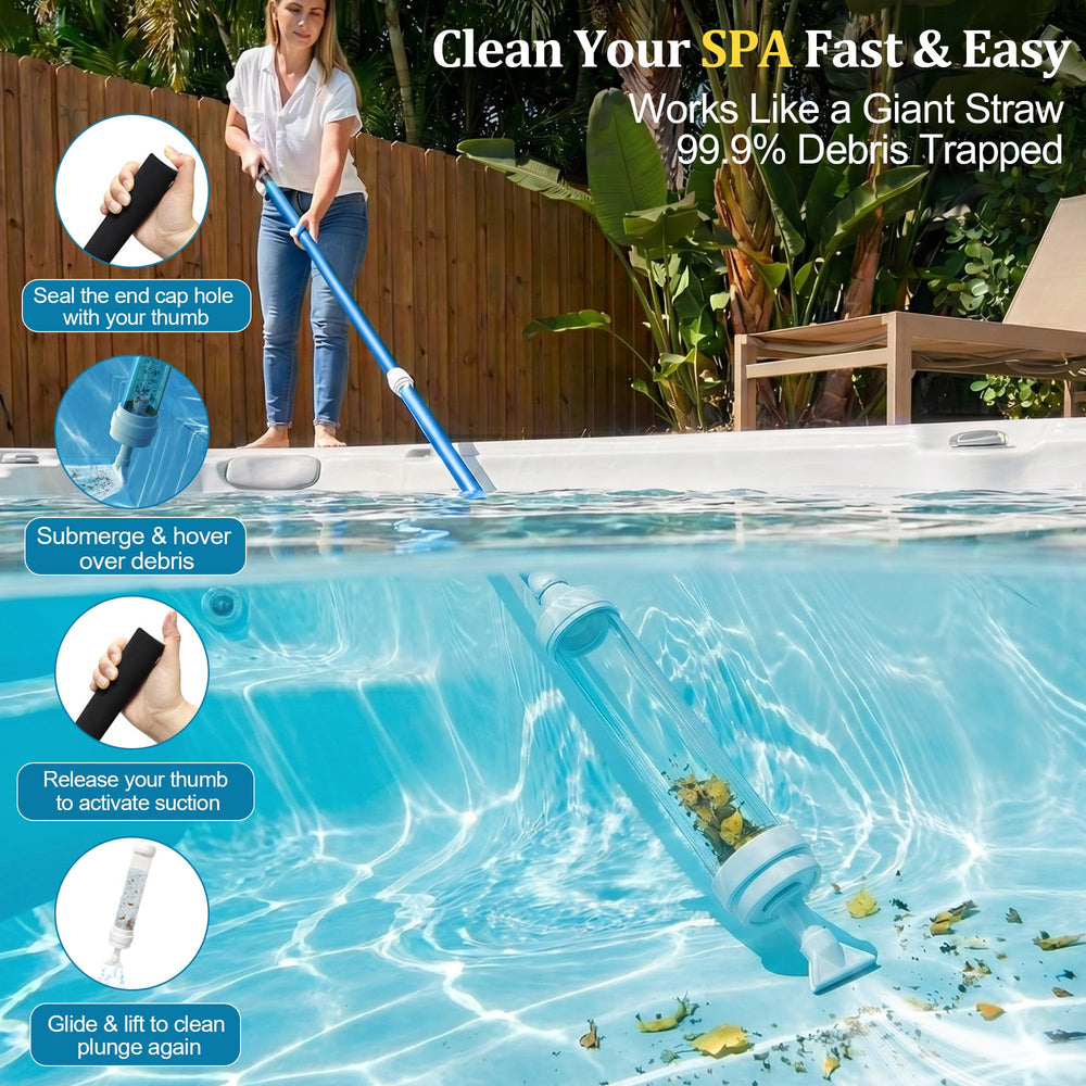 Wallace Forge Spa Vacuum with extended pole