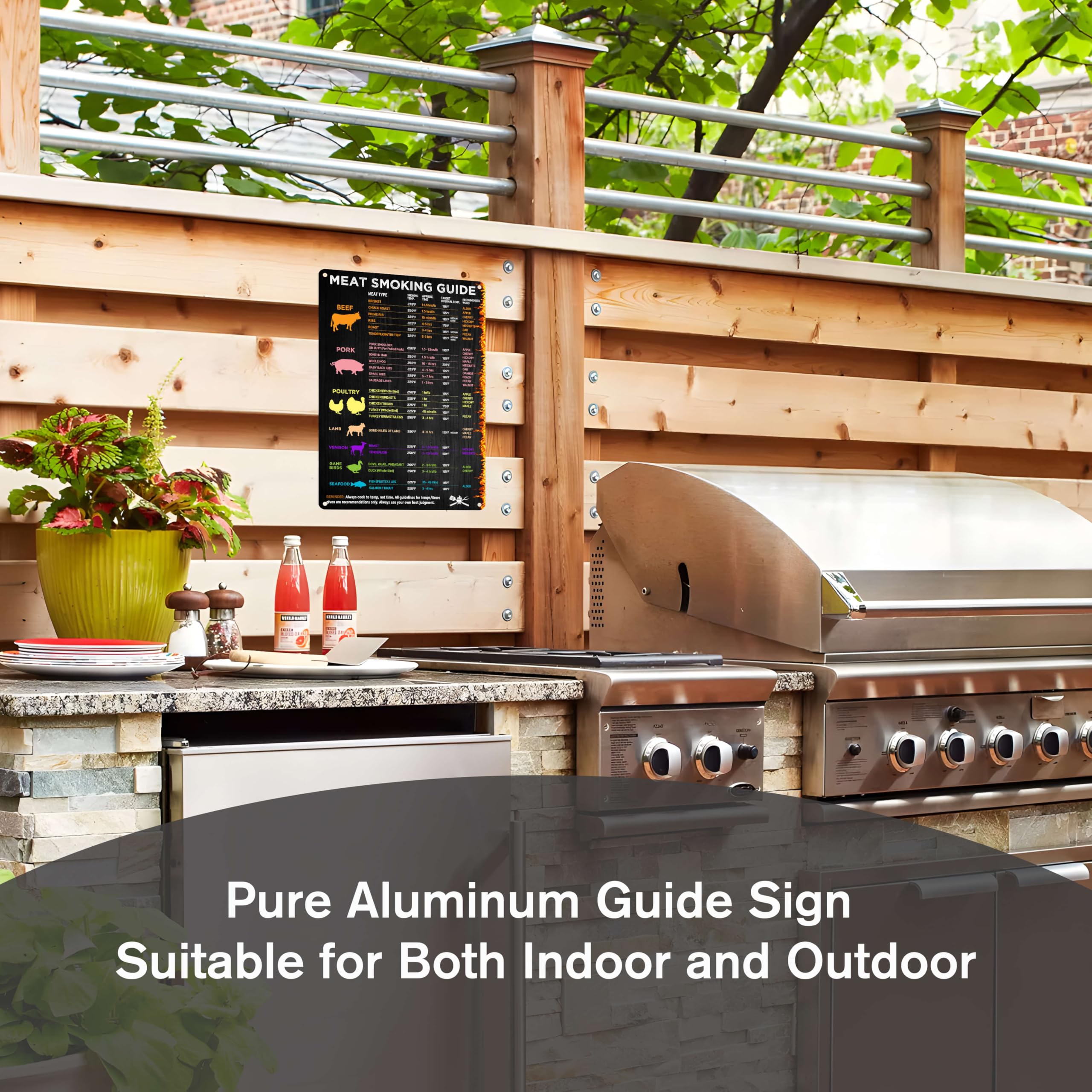 Wallors Meat Smoking Guide displayed beside a Traeger grill