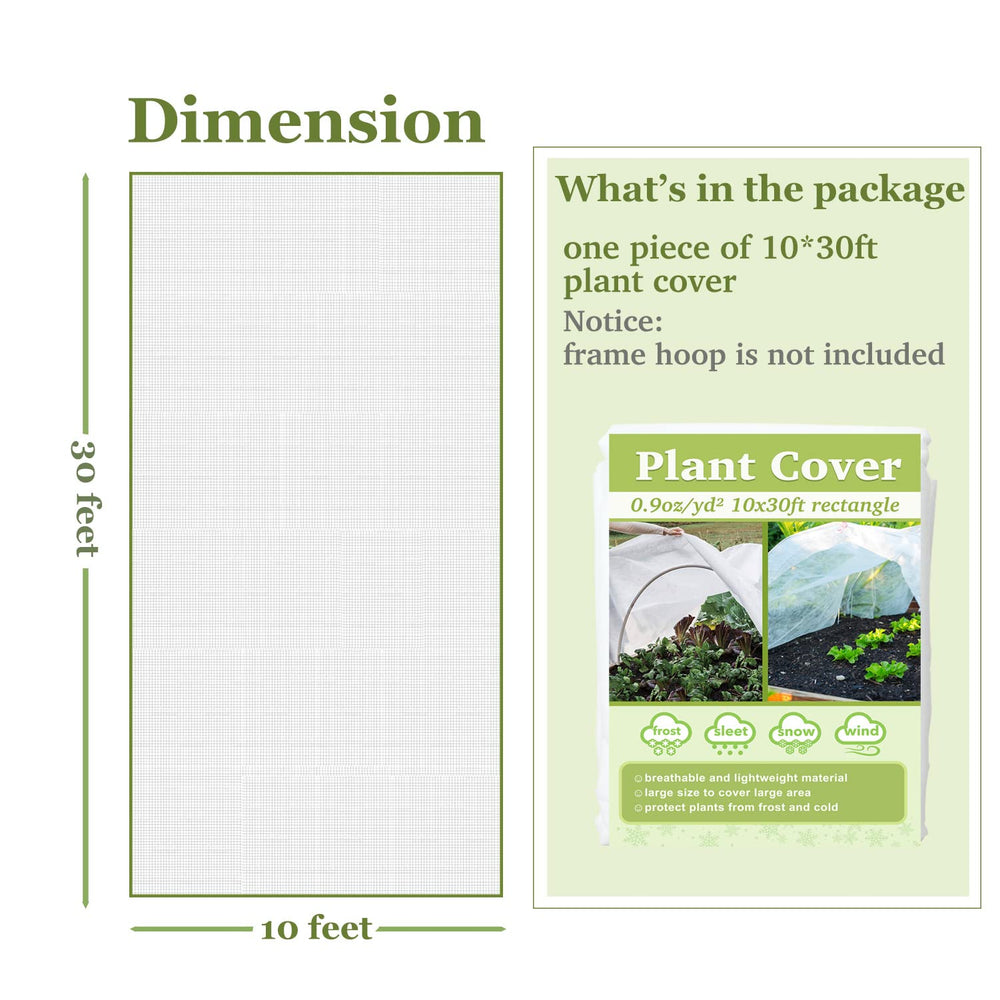 Walwe Plant Covers draped over plants in garden