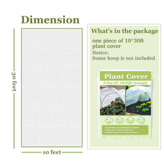 Walwe Plant Covers draped over plants in garden