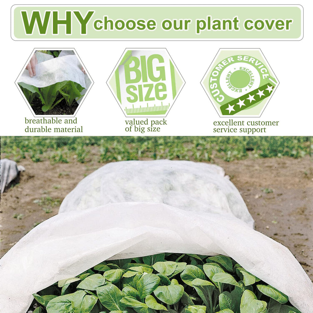 Walwe Plant Covers rolled up showing lightweight material