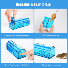 Wanqueen humane mouse trap cleaning brush included