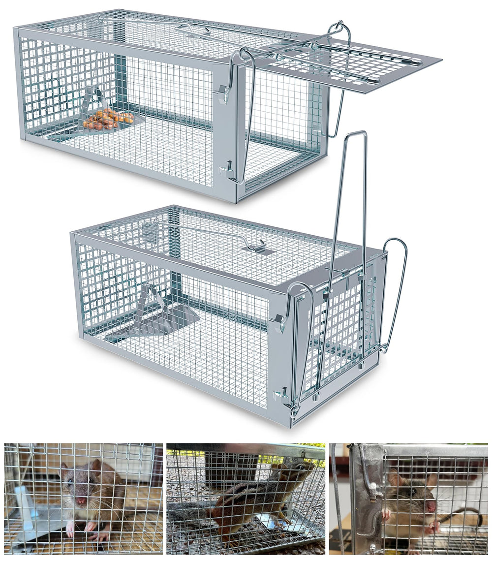 Wanqueen Humane Rat Mouse Trap Cage front view
