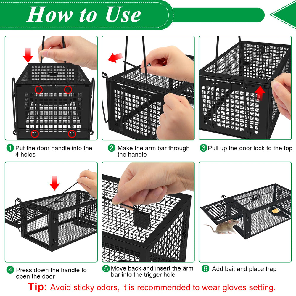 Wanqueen mouse trap captured rodent inside