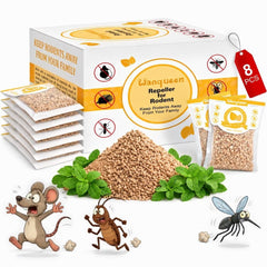 Wanqueen Rodent Mouse Repellent Pouches 8 Pack front view