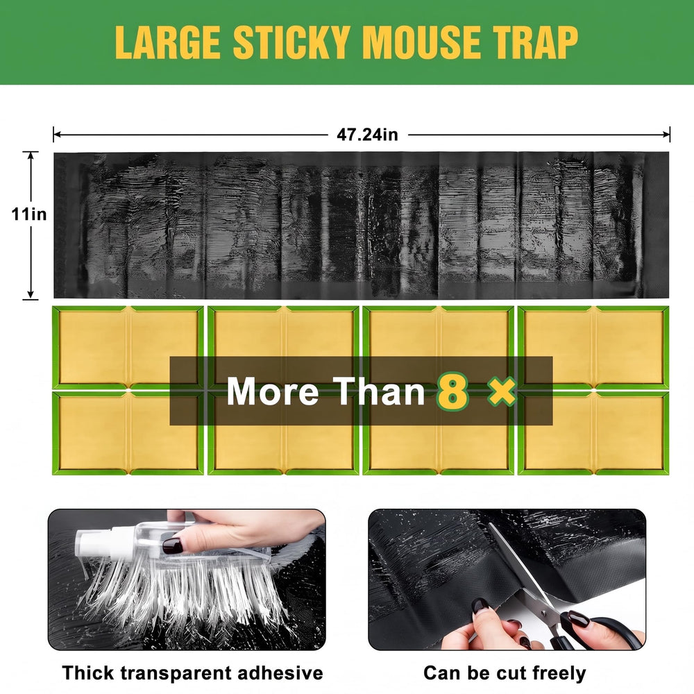 Wanqueen sticky mouse trap with clean-up instructions