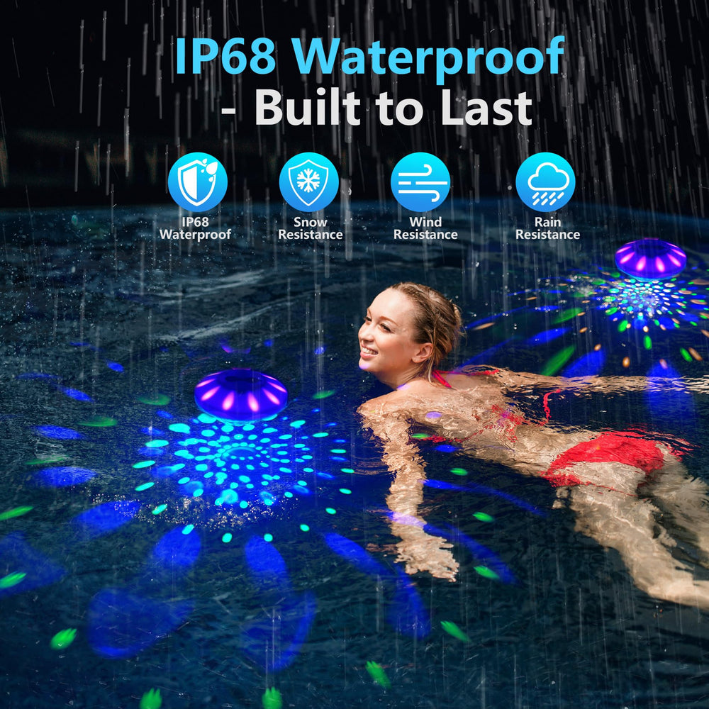 WANTERONG Floating Pool Lights with remote control