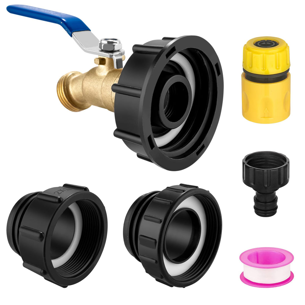 wantmatch IBC Tote Hose Adapter set with various threaded connections