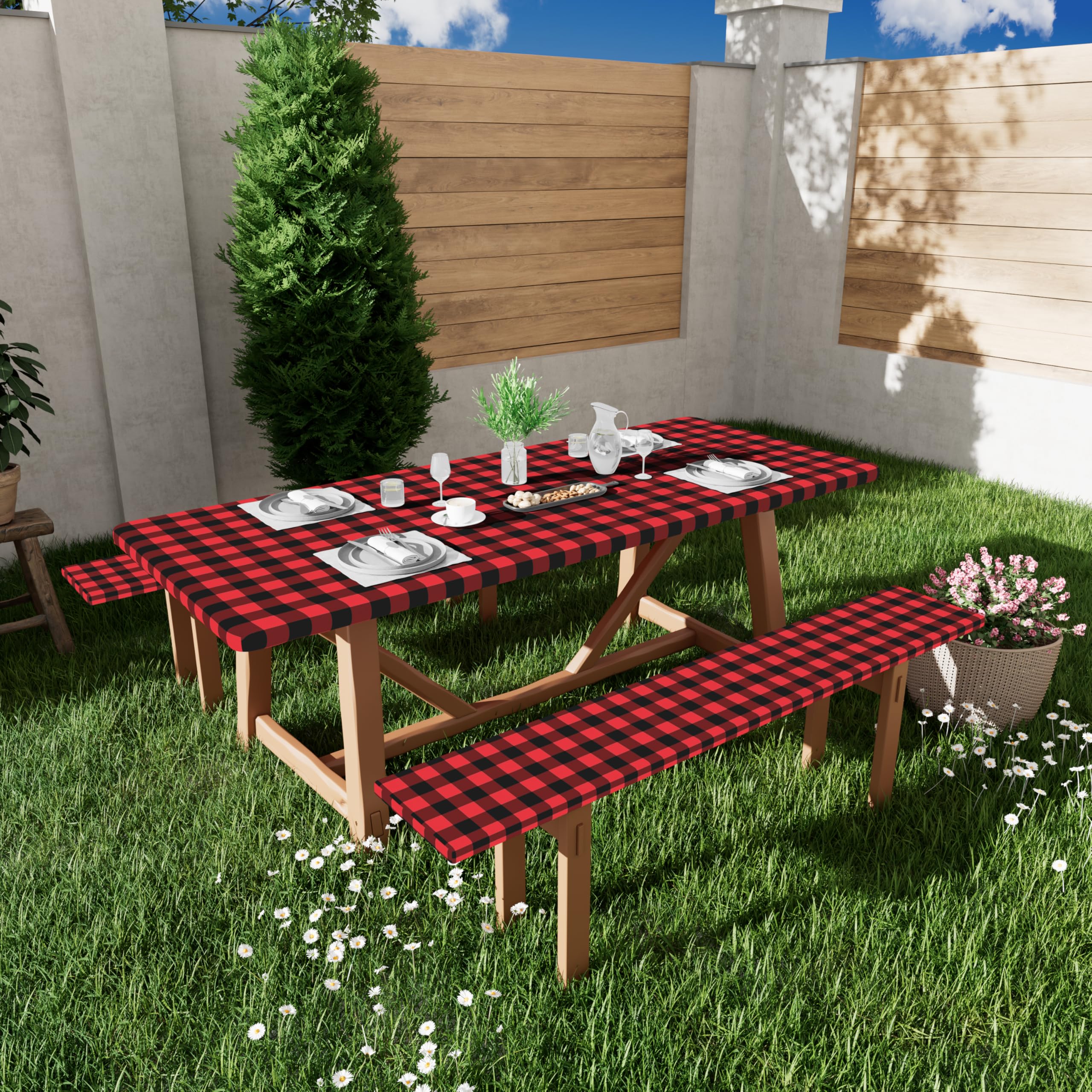 Washing Smiry picnic table cover in cold water