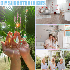 WASTROYAL Suncatcher Kit components including metal rings and hooks