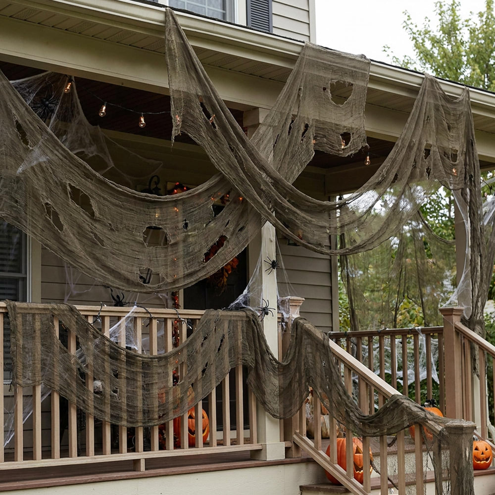 Watayo Creepy Cloth hanging from a ceiling for Halloween decoration