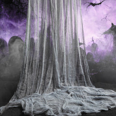 Watayo Halloween Creepy Cloth 400 x 40 inch gray front view