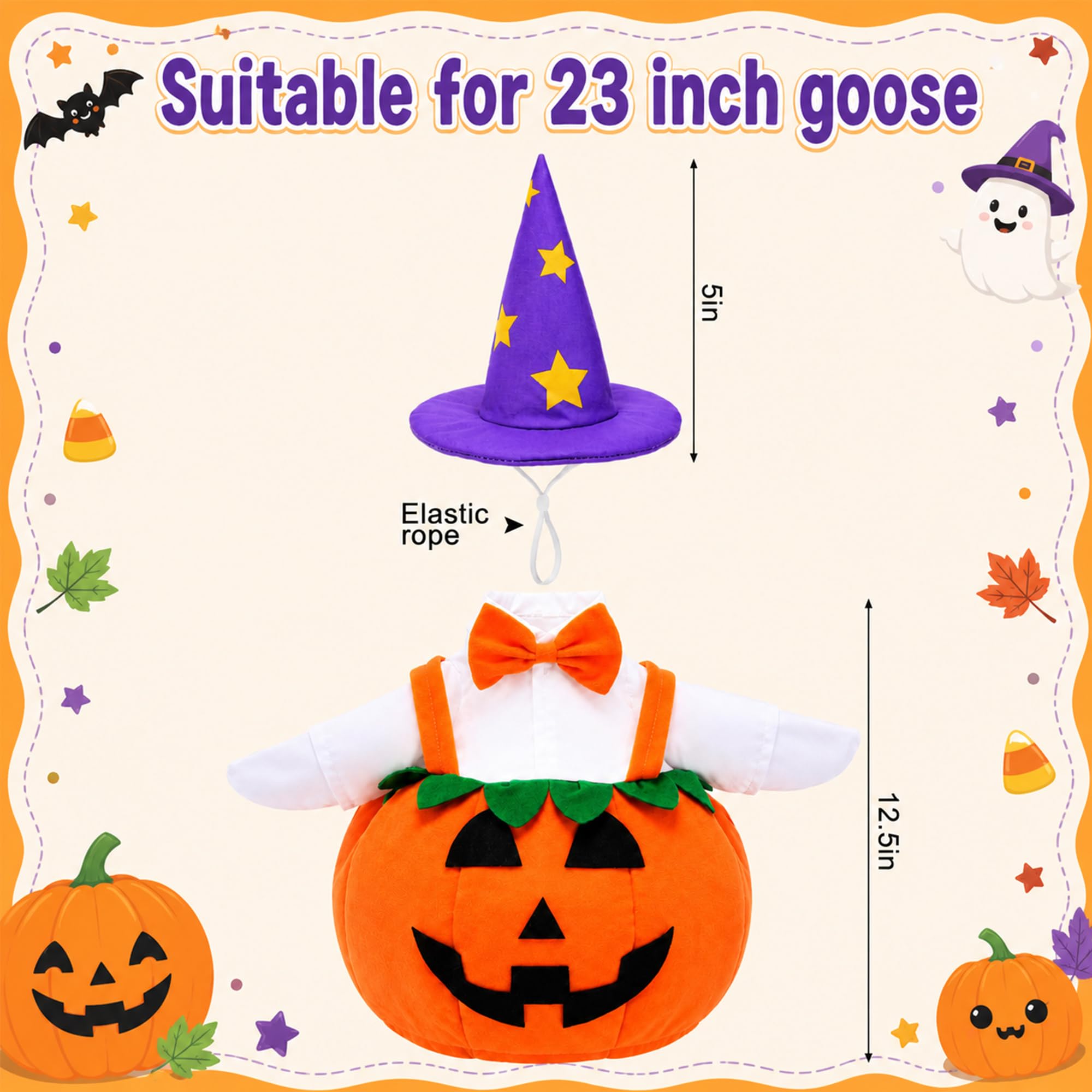 Watayo Pumpkin Goose Outfits showing 3D pumpkin overalls
