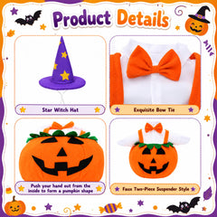 Watayo Pumpkin Goose Outfits side view with orange bow tie