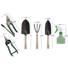 Water spray bottle included in the Pure Garden tool kit
