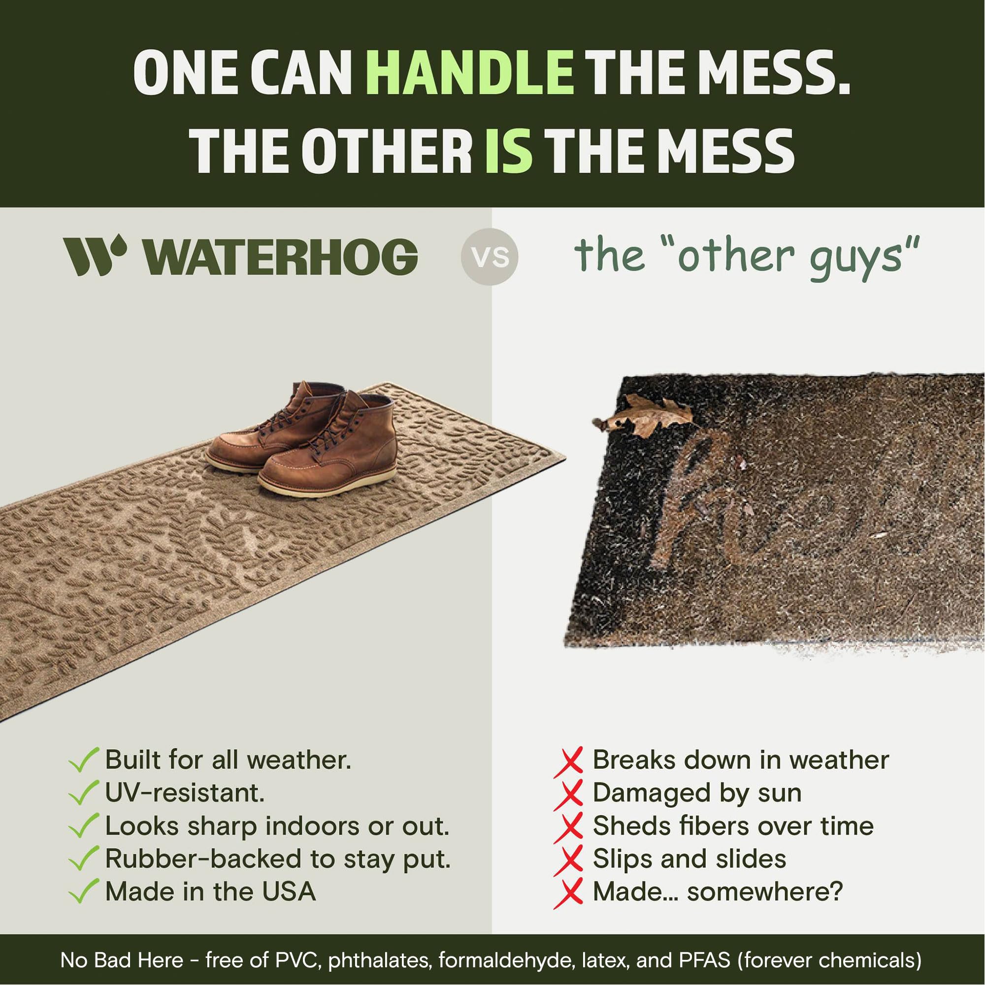 WaterHog Boxwood Doormat easy care maintenance demonstration