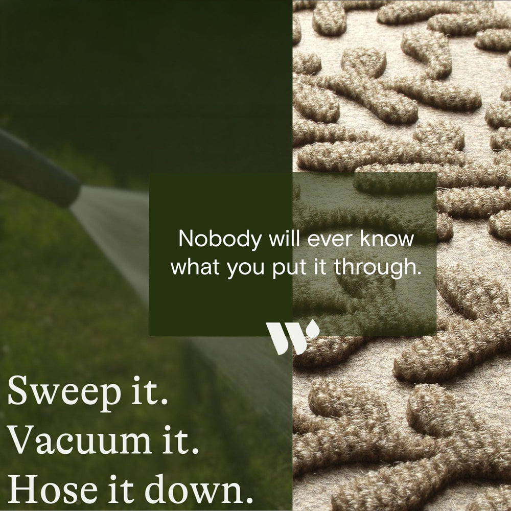 WaterHog Boxwood Doormat in a modern home entry