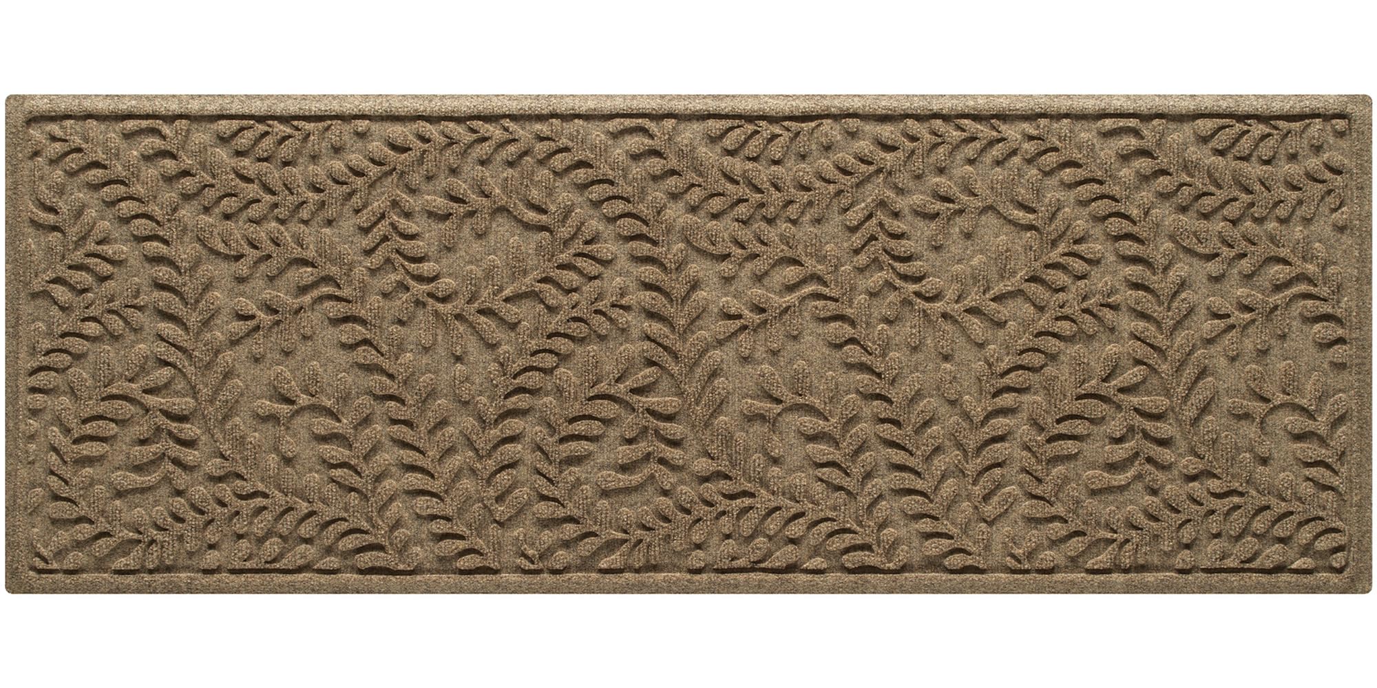 WaterHog Boxwood Front Door Mat 22"x59" Camel colour front view