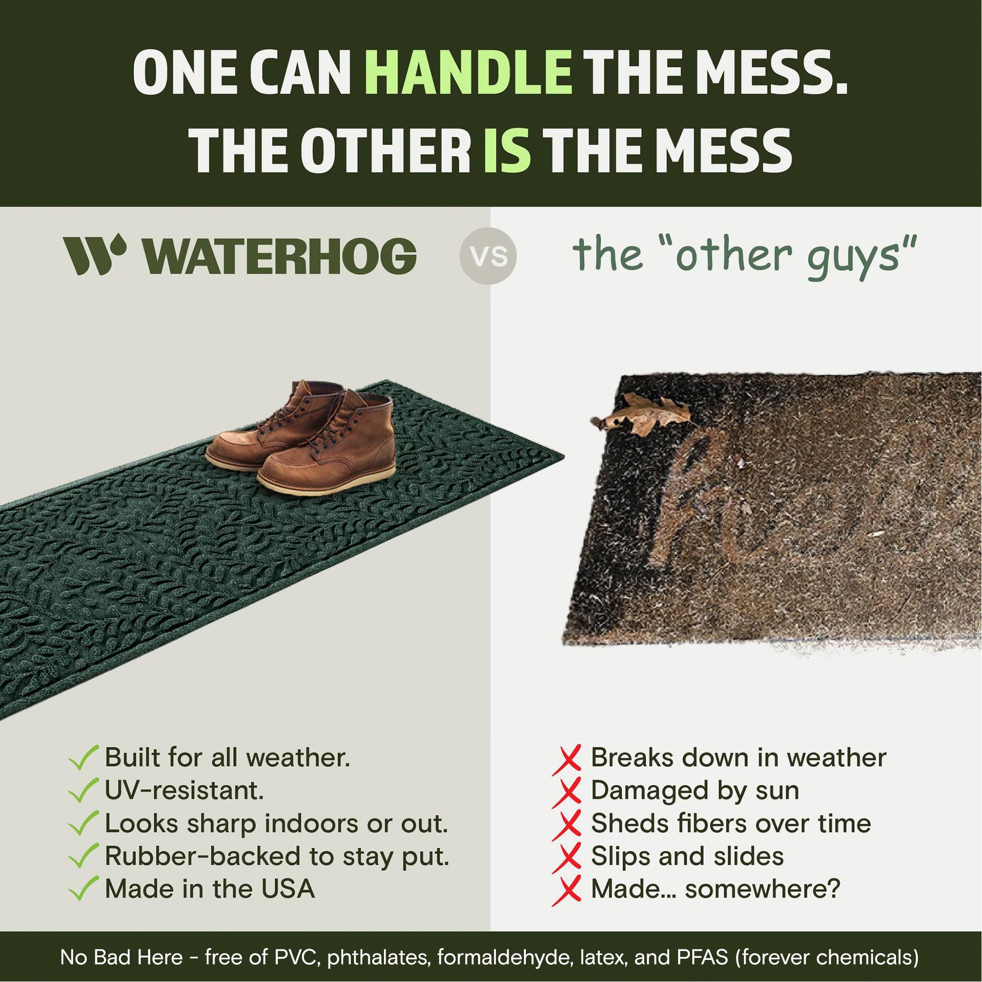 WaterHog Boxwood Mat placed at entrance