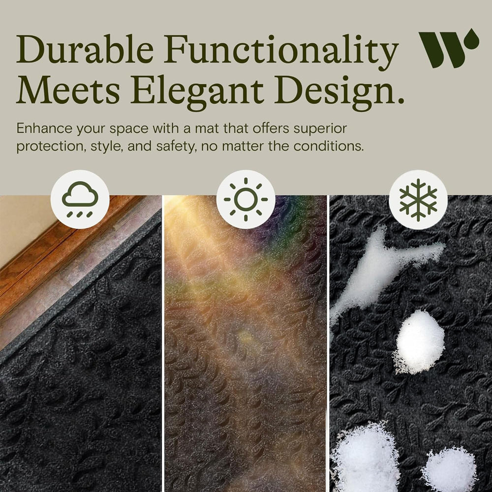 WaterHog Boxwood mat with rubber backing