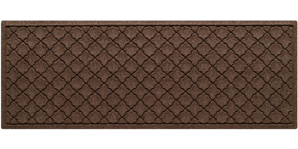 WaterHog Cordova dark brown front door mat 22"x60" front view