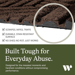WaterHog Cordova Doormat in outdoor setting