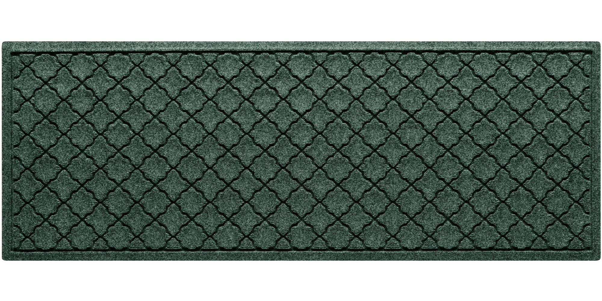 WaterHog Cordova Front Door Mat front view, evergreen colour
