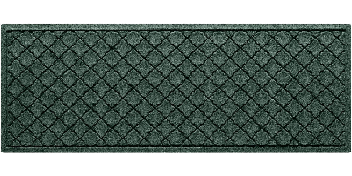 WaterHog Cordova Front Door Mat front view, evergreen colour