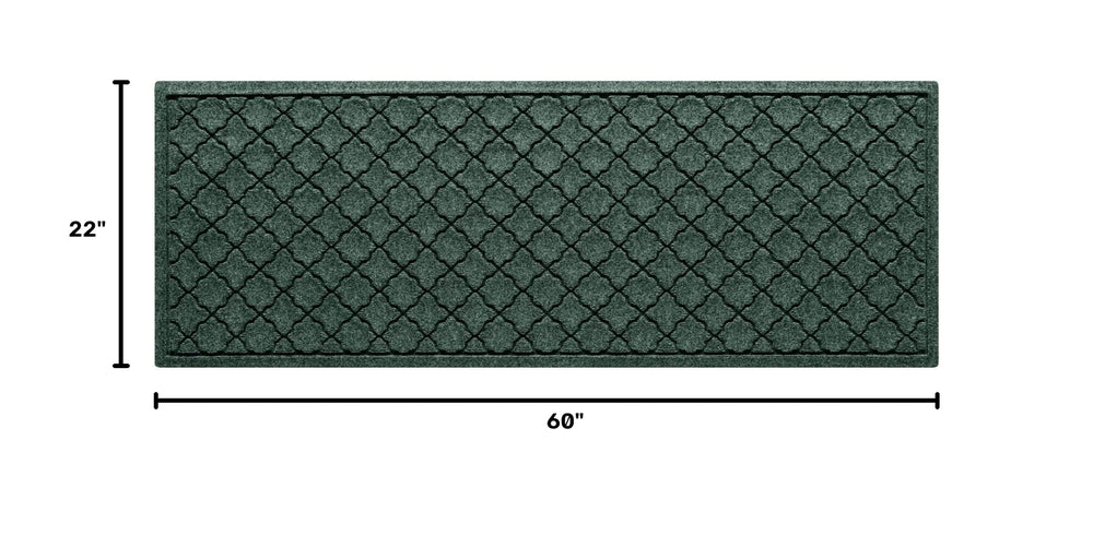 WaterHog Cordova Front Door Mat side view showing rubber backing