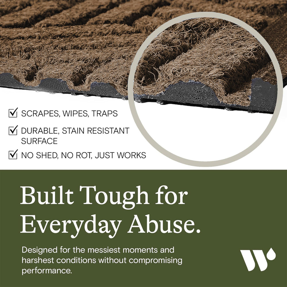 WaterHog Cordova Mat in an outdoor setting