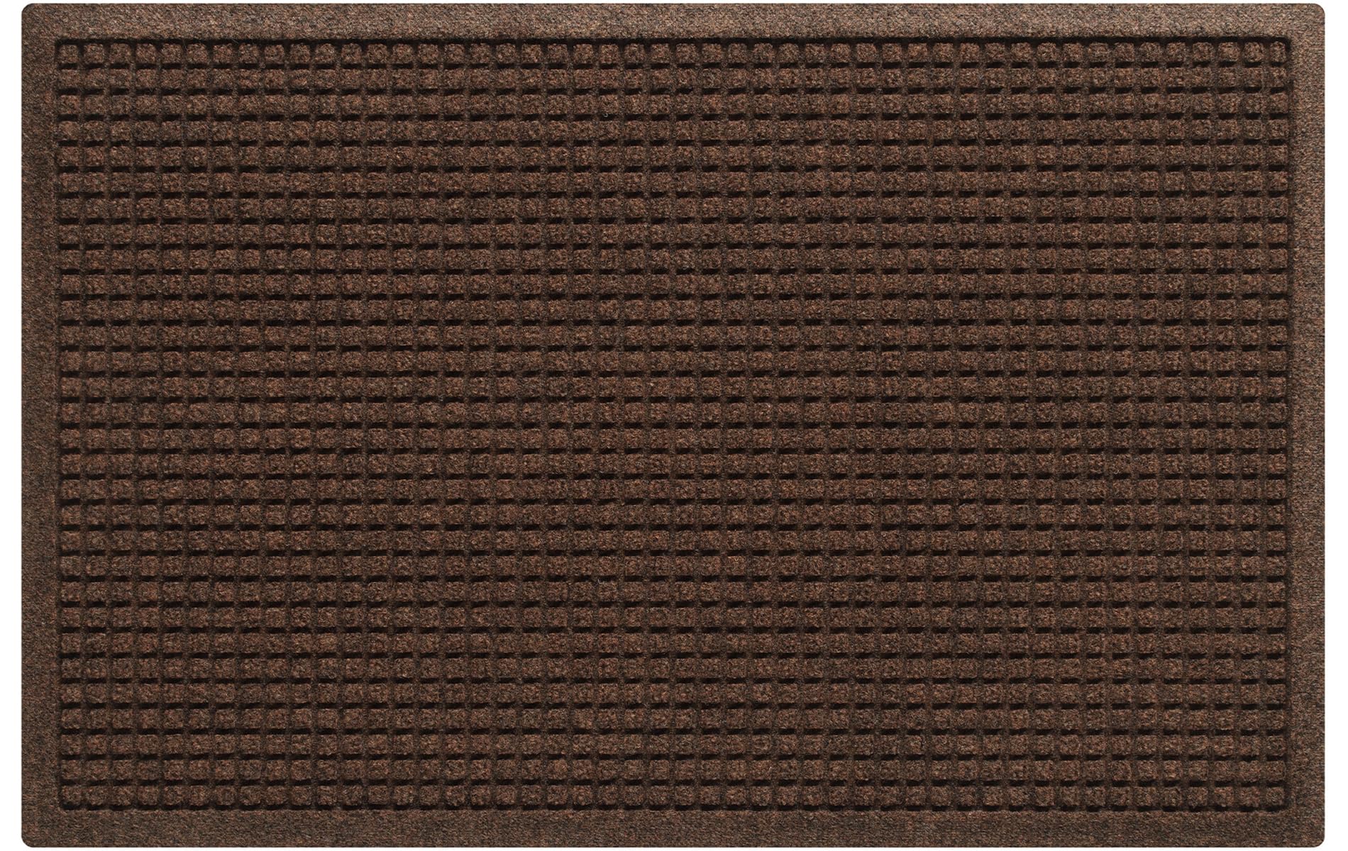 WaterHog Doormat 23"x35.5" dark brown front view