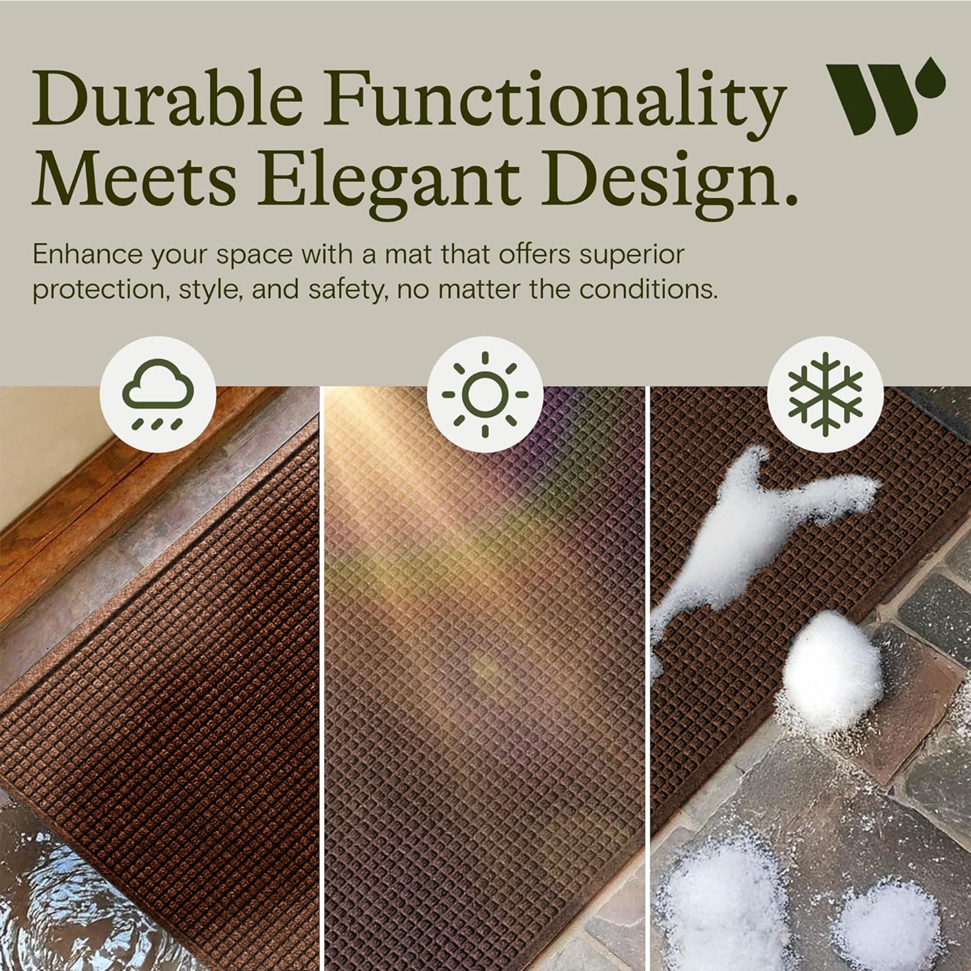 WaterHog Doormat in outdoor setting