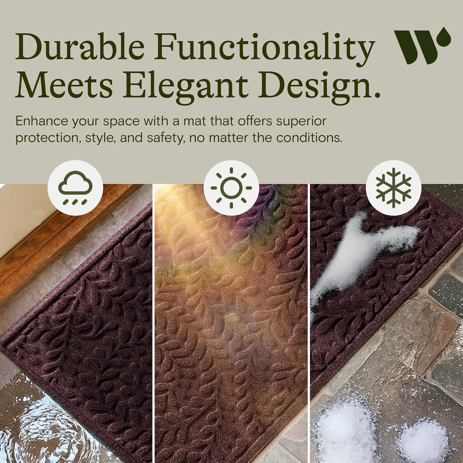 WaterHog Doormat outdoor use on concrete