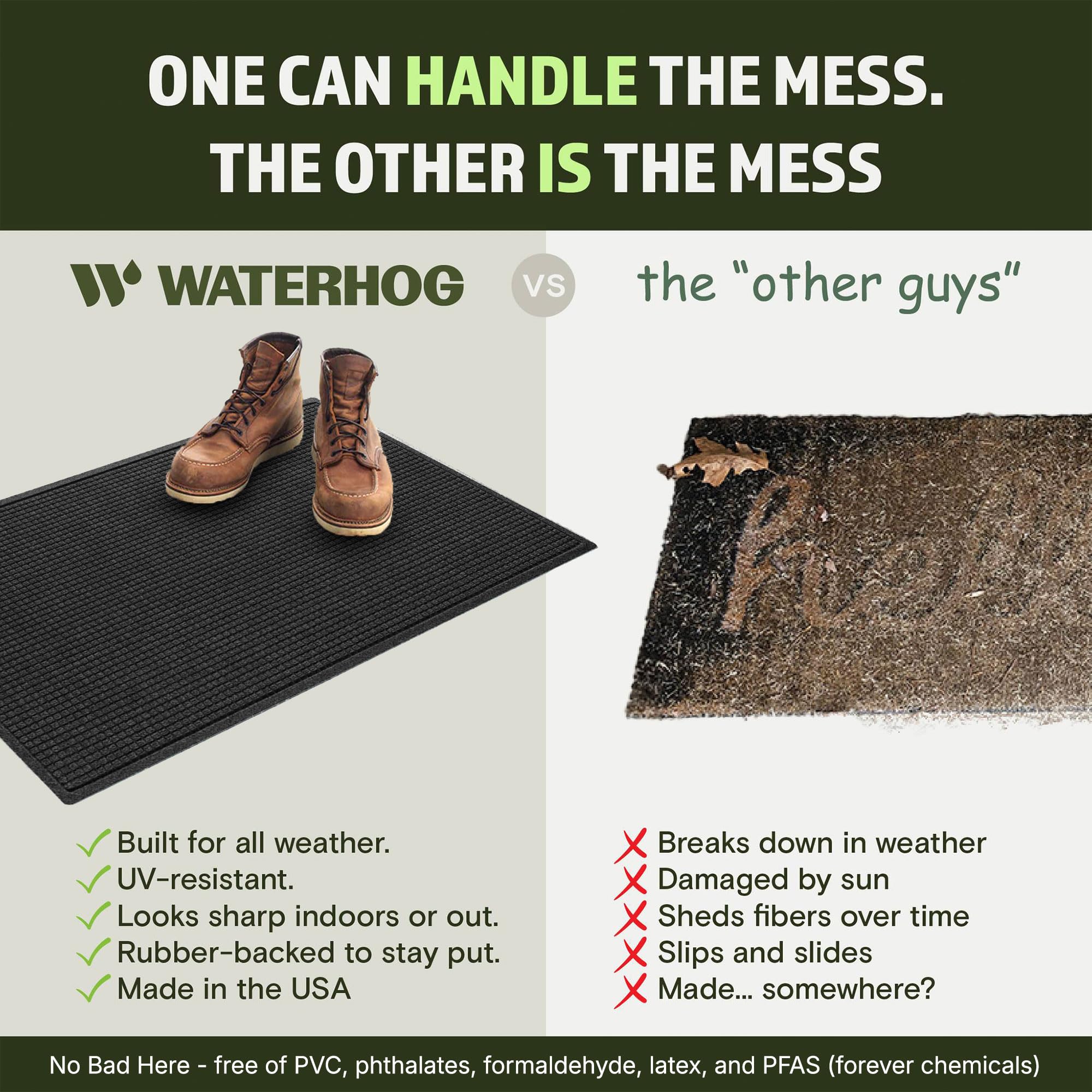 WaterHog doormat placed at a home entrance