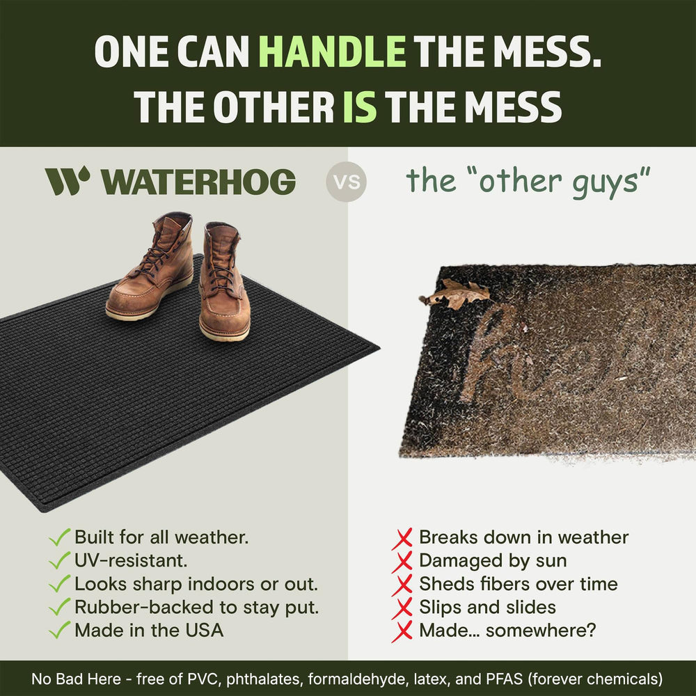 WaterHog doormat placed at a home entrance
