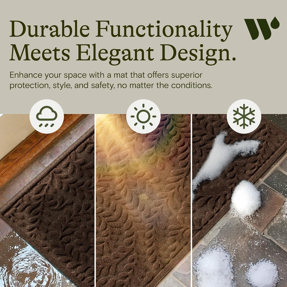 WaterHog doormat placed on hardwood floor