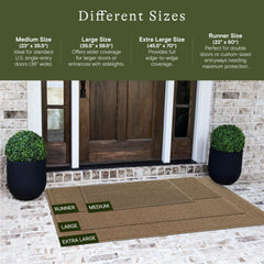 WaterHog doormat showing rubber backing
