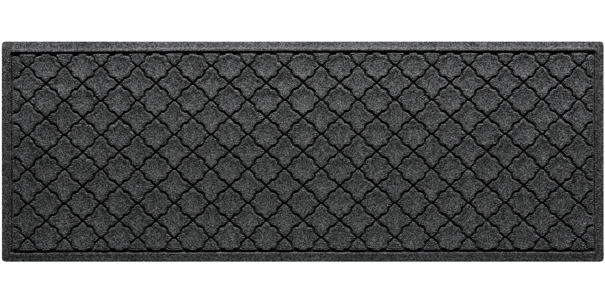 WaterHog Front Door Mat charcoal model front view