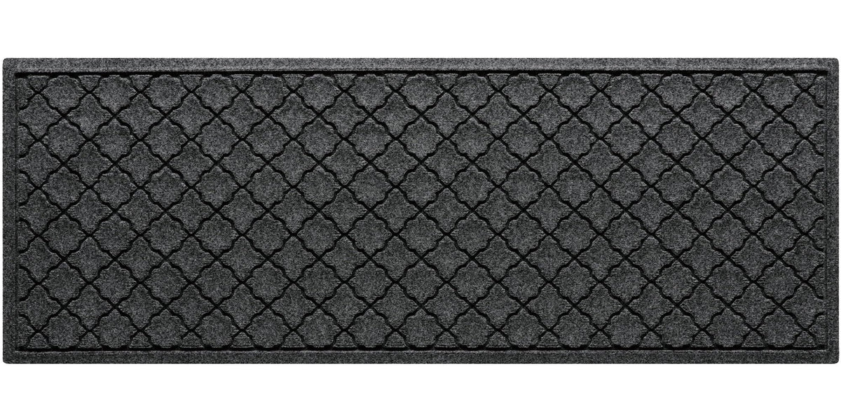 WaterHog Front Door Mat charcoal model front view