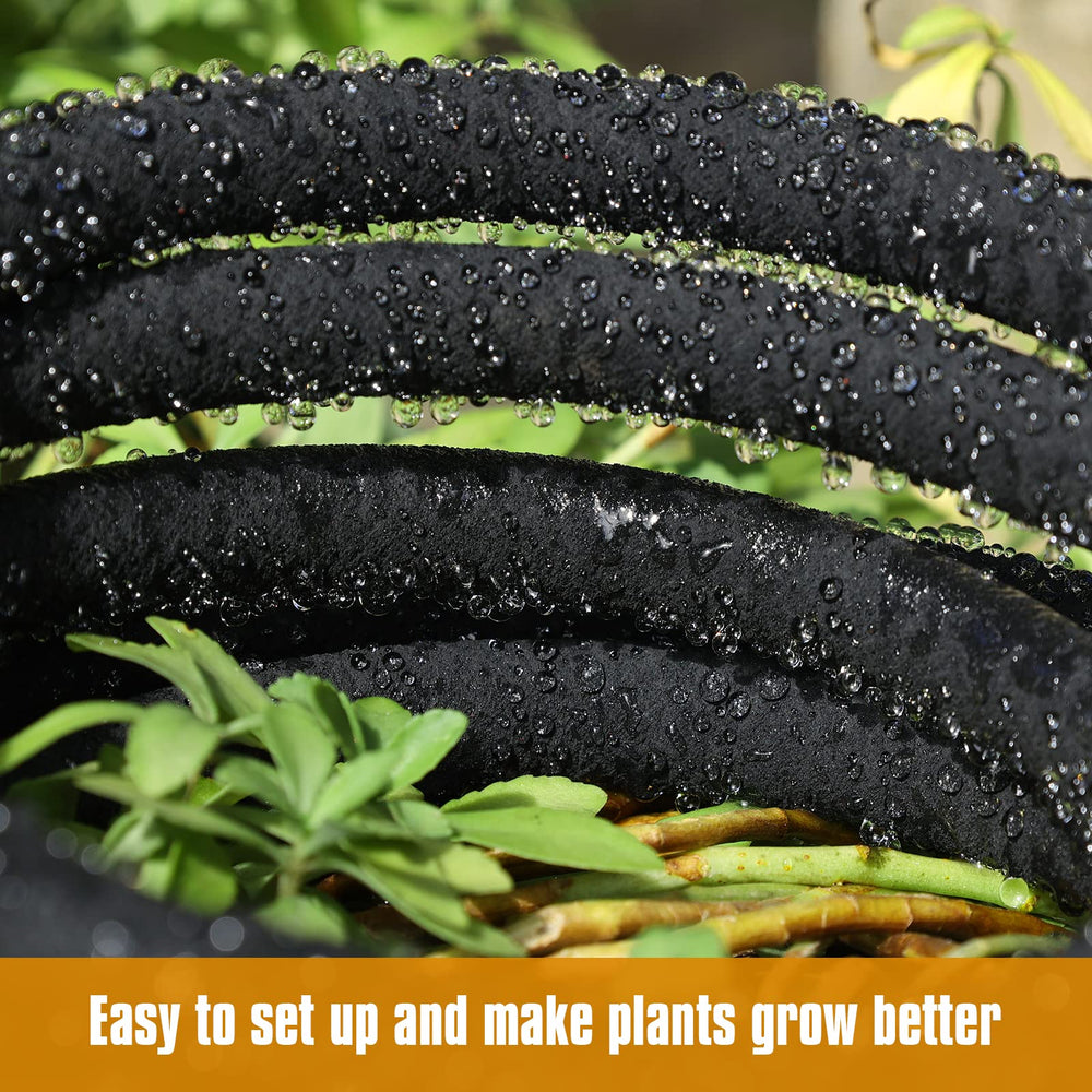 Watering plants with HZGREEN Soaker Hose