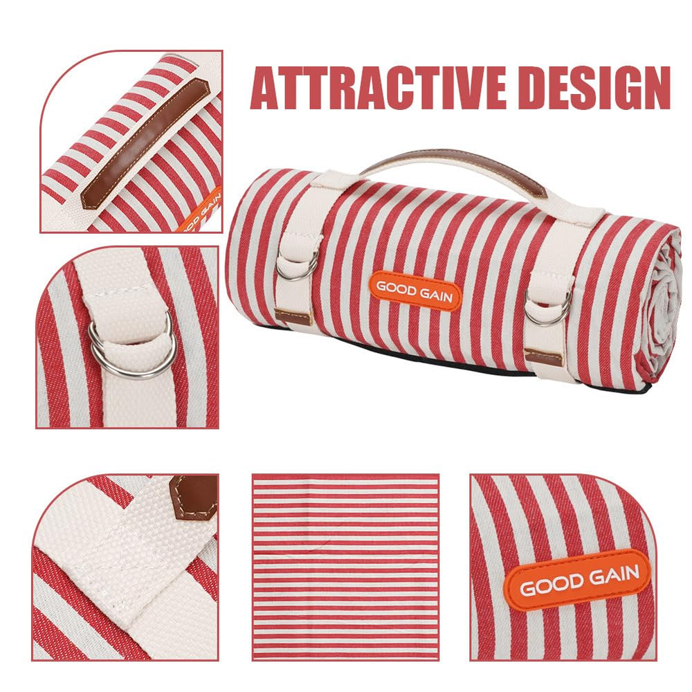 Waterproof backing of G GOOD GAIN Picnic Blanket
