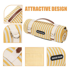 Waterproof backing of G GOOD GAIN Picnic Blanket