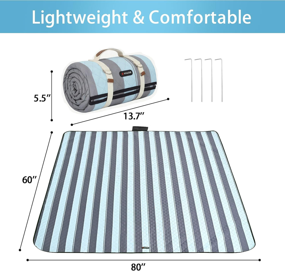 Waterproof backing of HX&OD picnic blanket