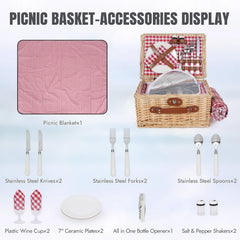 Waterproof blanket included with HappyPicnic picnic basket