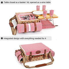 Waterproof blanket included with SatisInside picnic set